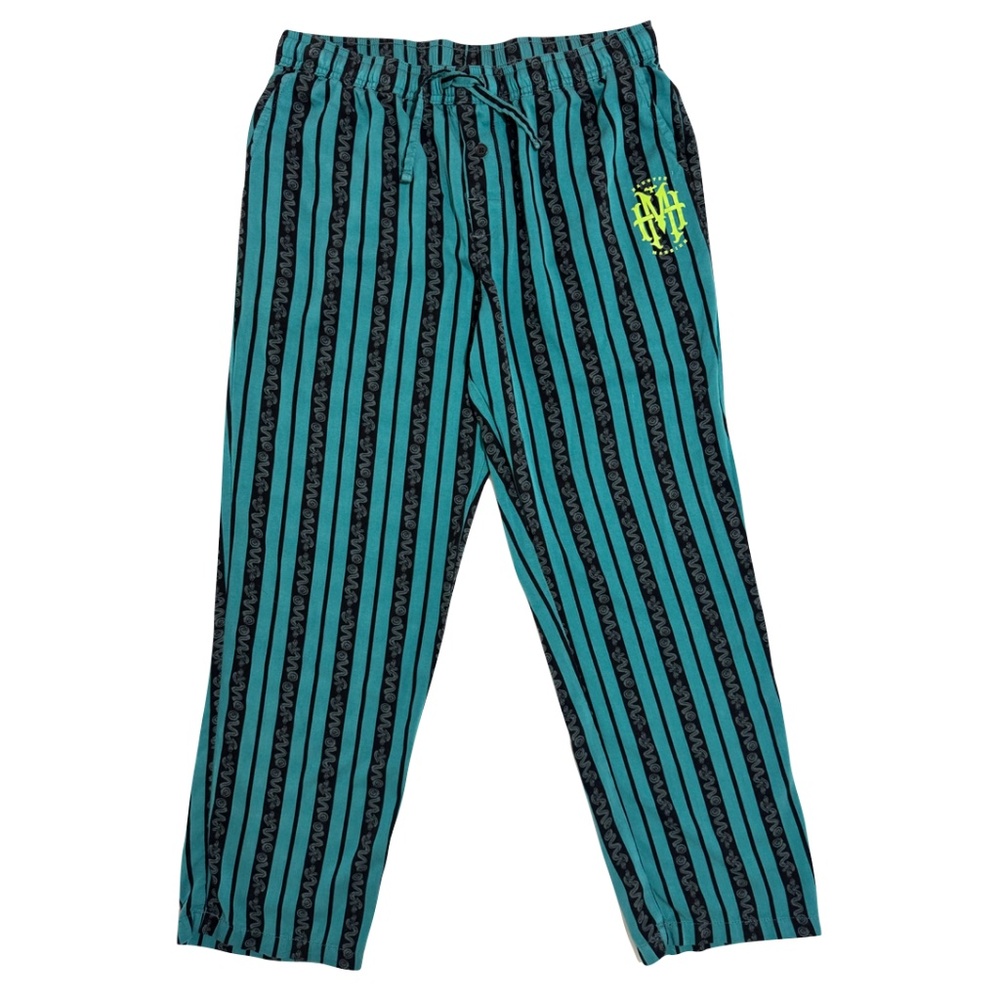 Women’s Teal & Black Striped Lounge Pants